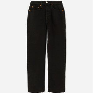 RE/DONE High Rise Stove Pipe - Black, Size 24